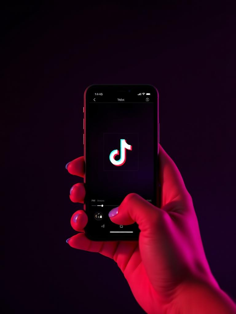 TikTok short-form video mockup