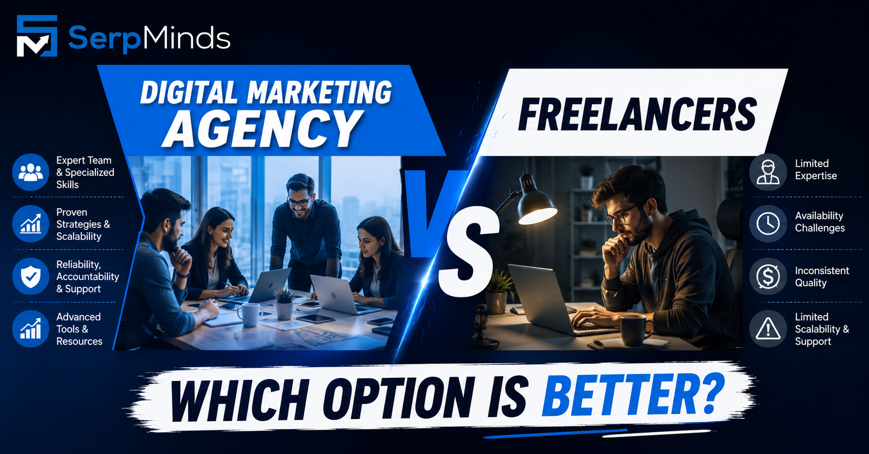 Digital Marketing Agency vs Freelancers - Which Option is Better